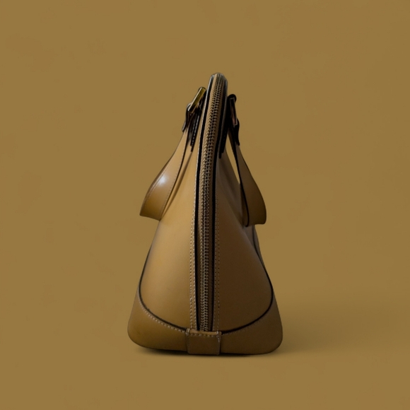 Alberta Di Canio Genuine Leather Satchel - Picture 2 of 4